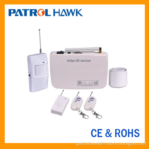 Home intruder alarm system with user-friendly voice reminder while operating the alarm host